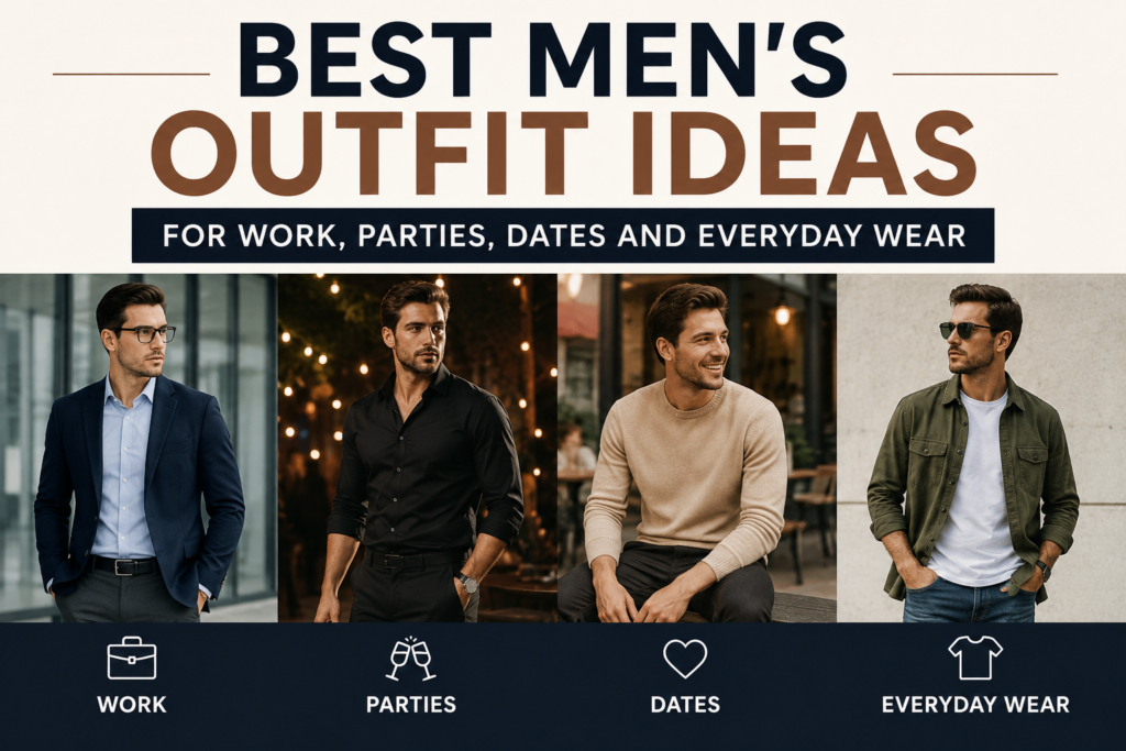 Best Men's Outfit Ideas for Work, Parties, Dates and Everyday Wear