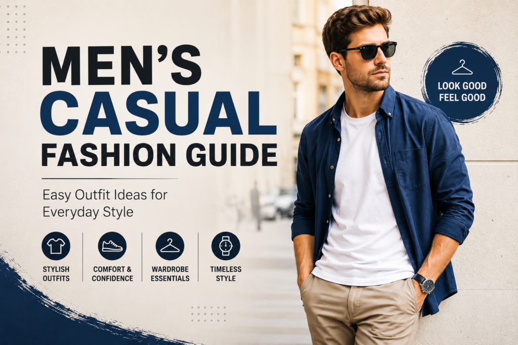 Men’s Casual Fashion Guide: Easy Outfit Ideas for Everyday Style Men's Casual Fashion Guide: Easy Outfit Ideas for Everyday Style