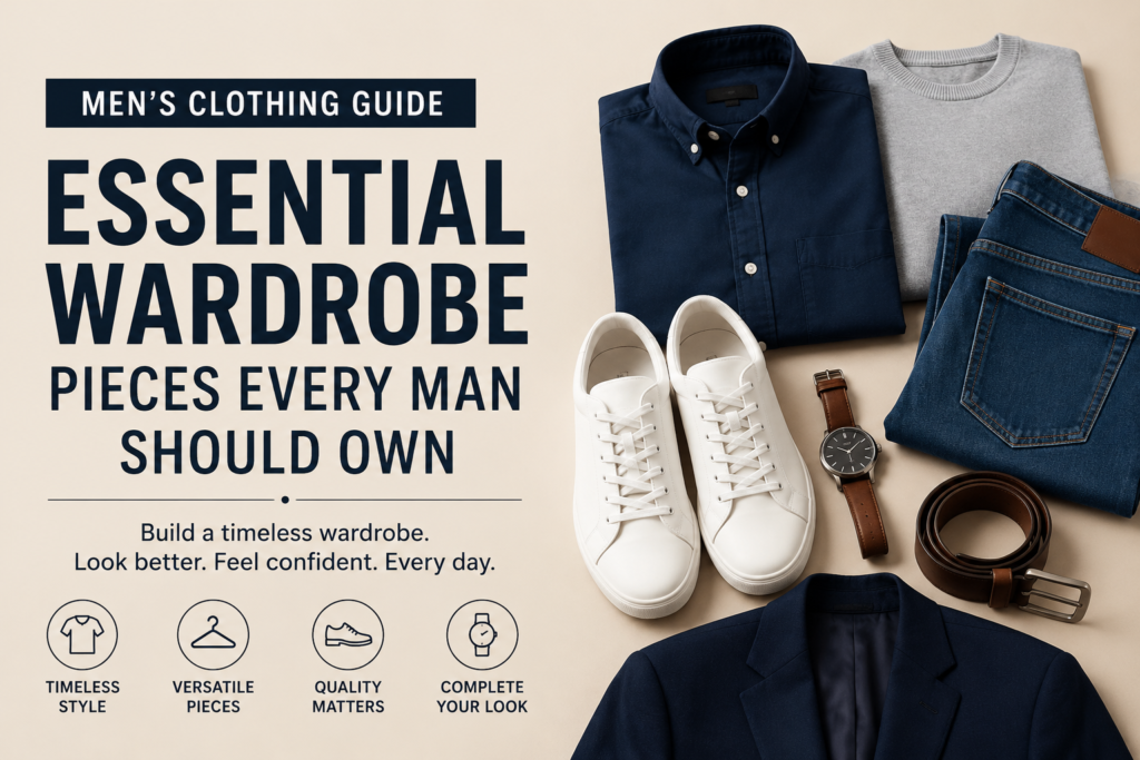 Men's Clothing Guide: Essential Wardrobe Pieces Every Man Should Own