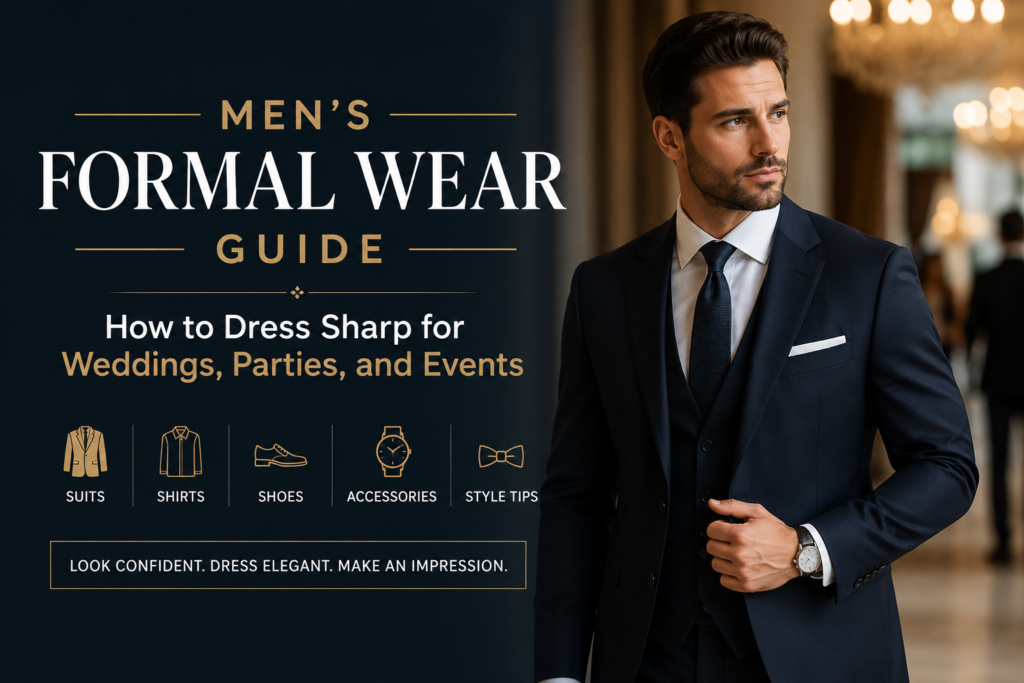 Men's Formal Wear Guide: How to Dress Sharp for Weddings, Parties, and Events