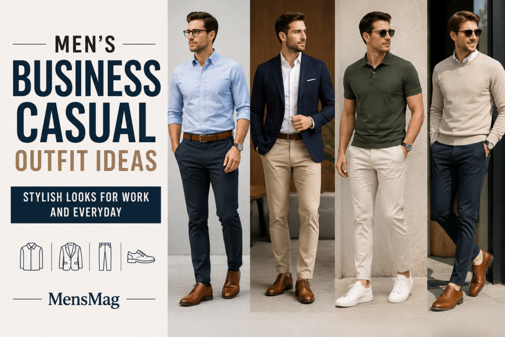Men's Business Casual Outfit Ideas That Actually Work